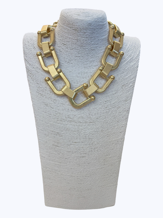 Geometric U-Link Necklace | N5400