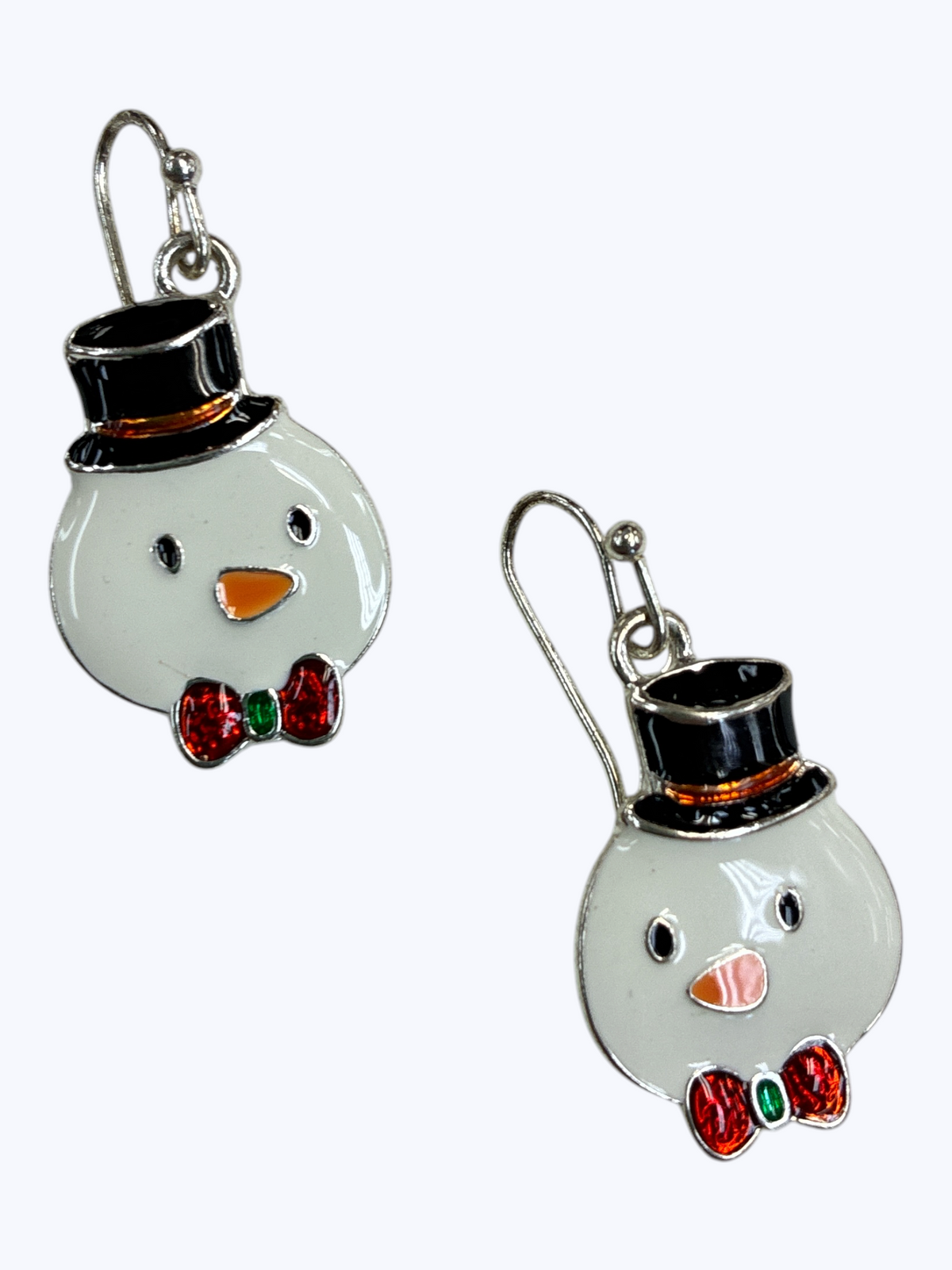Snowman Enamel Dangle Earrings | E1643