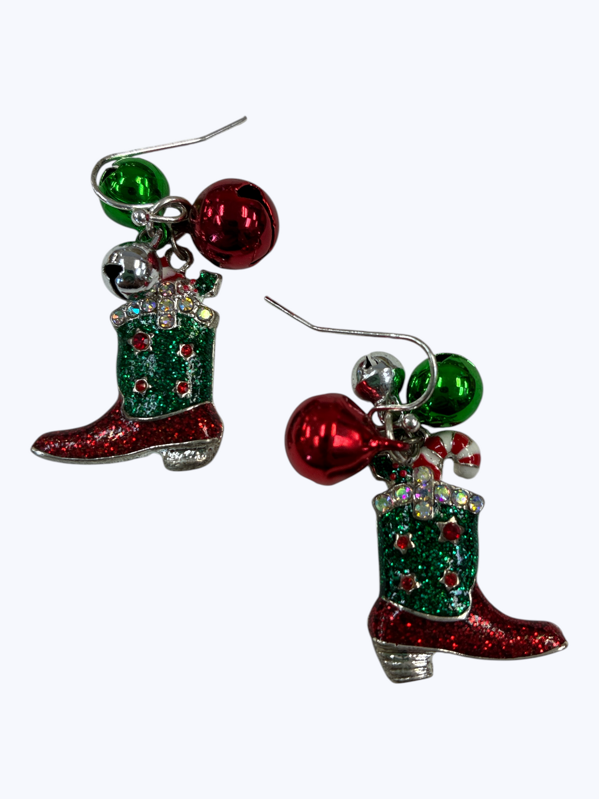 Glitter Holiday Boot Earrings | E1631