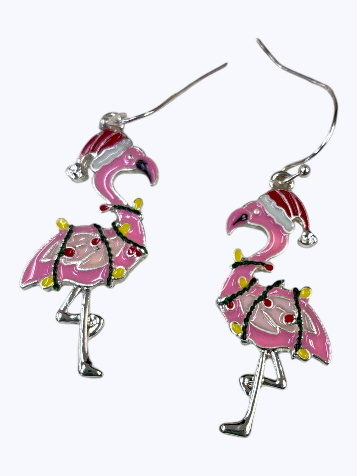 Christmas Light Flamingo Earrings | E1646