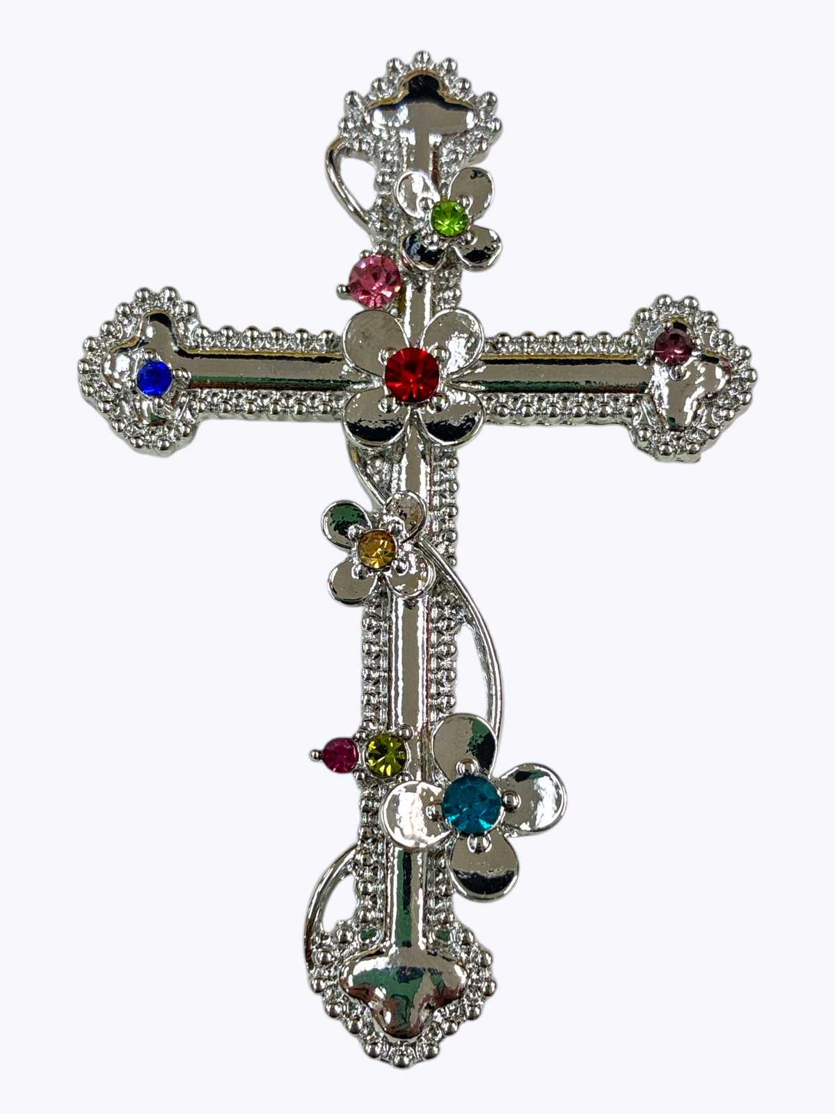Multicolor Cross Brooch | BR0487