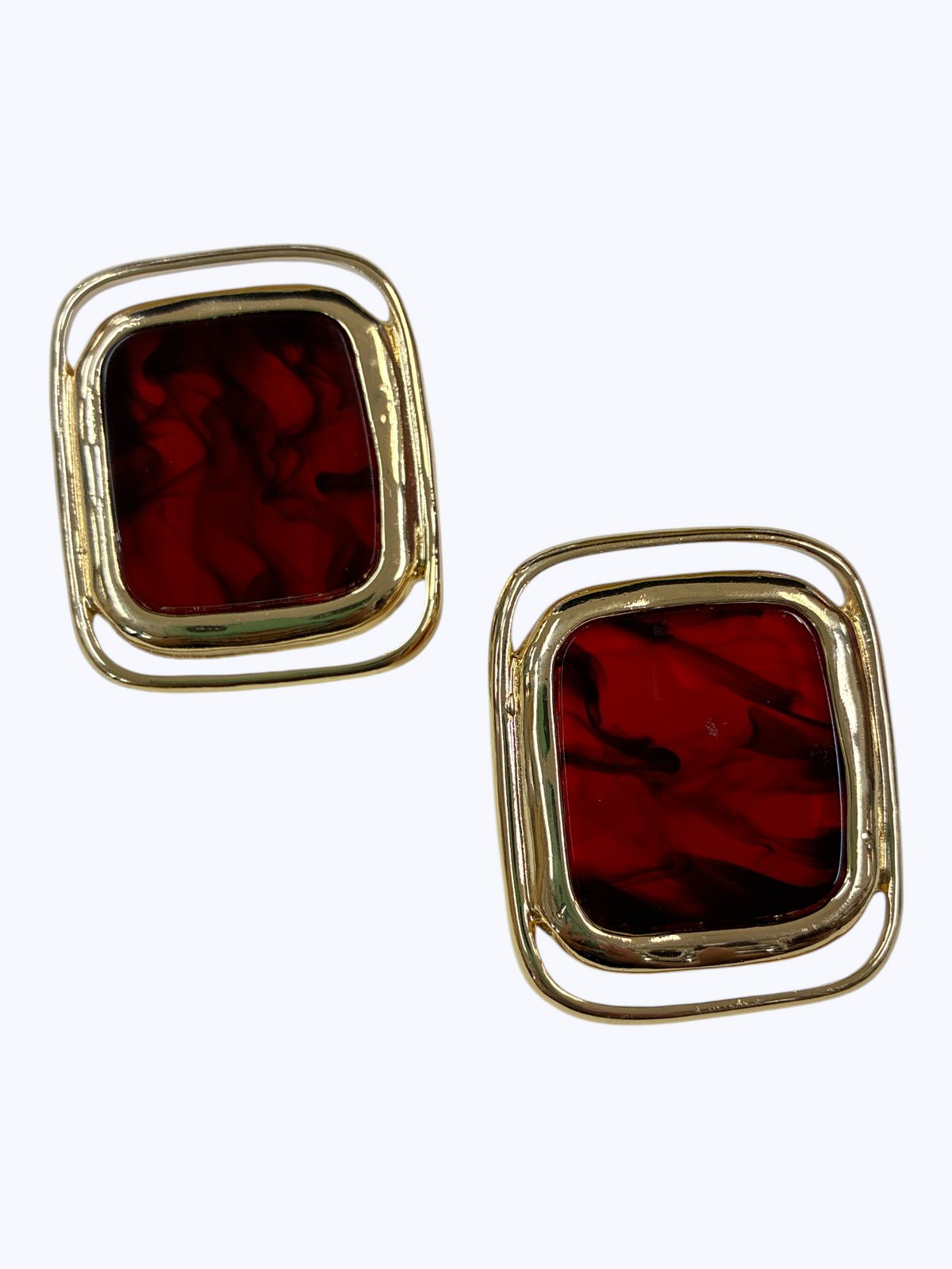 Geometric Cabochon Drop Earrings | E2631