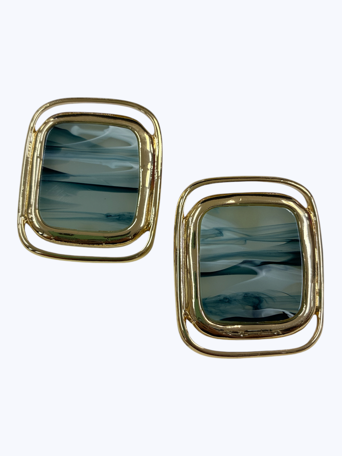 Geometric Cabochon Drop Earrings | E2631