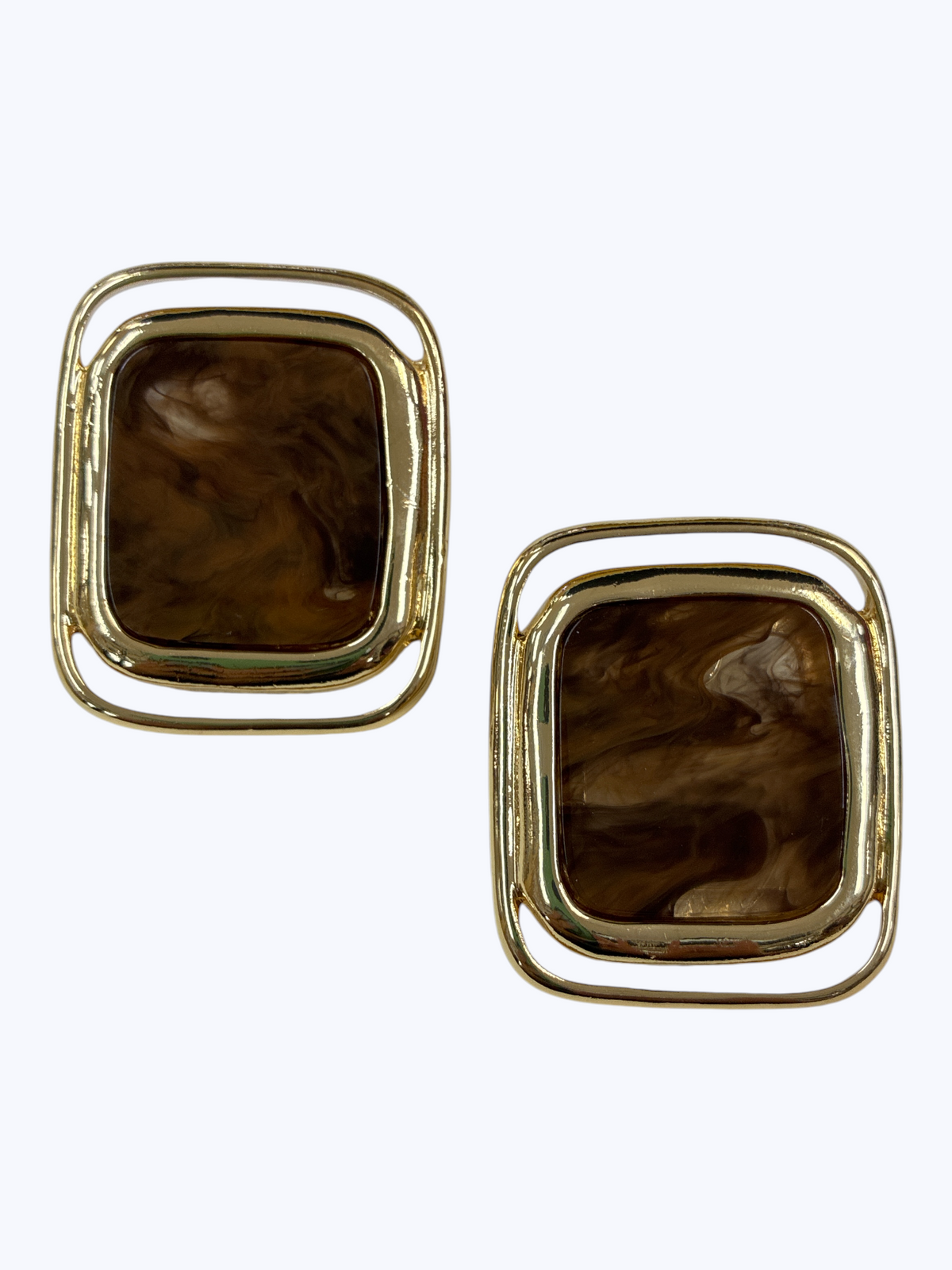 Geometric Cabochon Drop Earrings | E2631