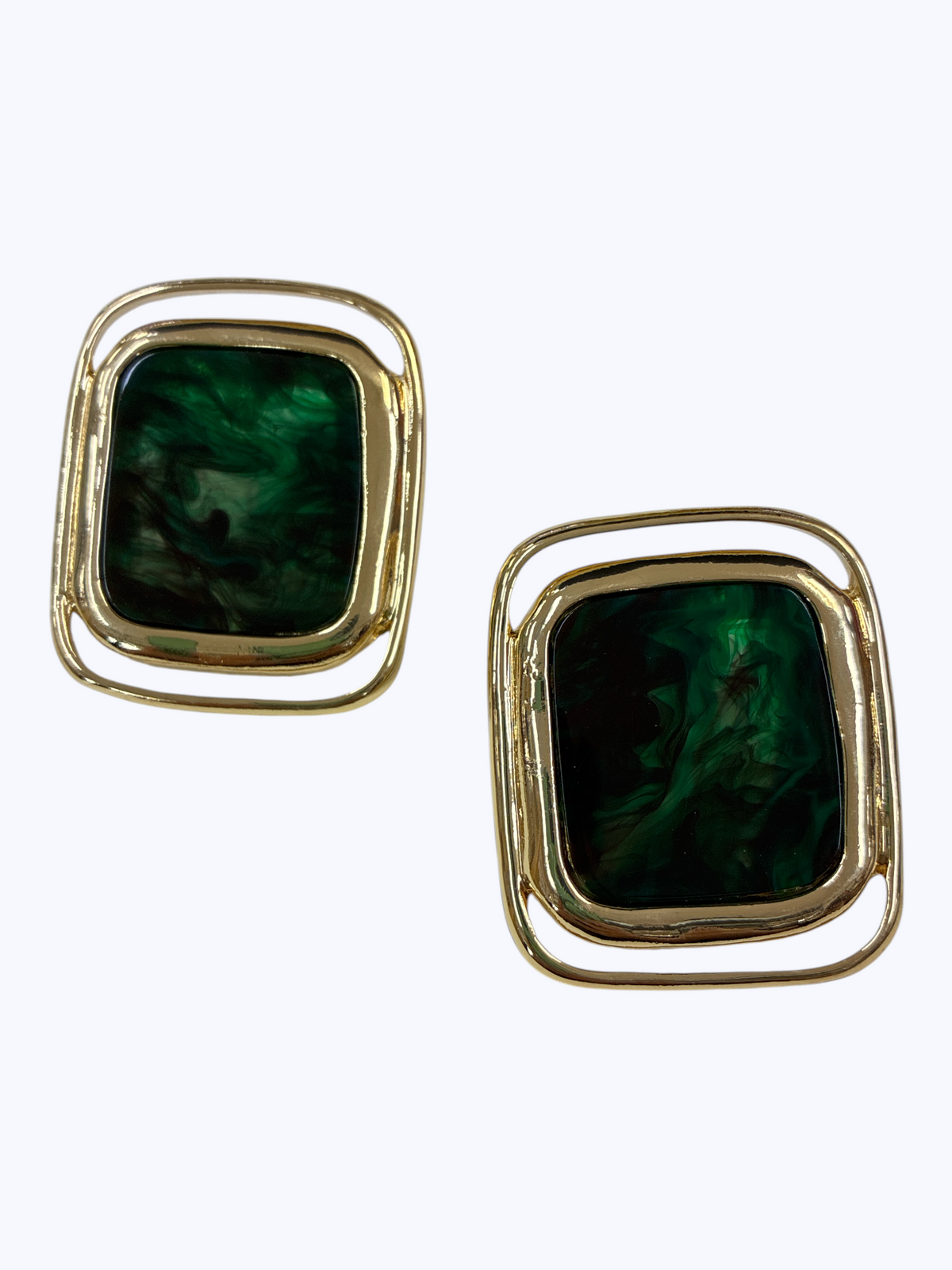 Geometric Cabochon Drop Earrings | E2631