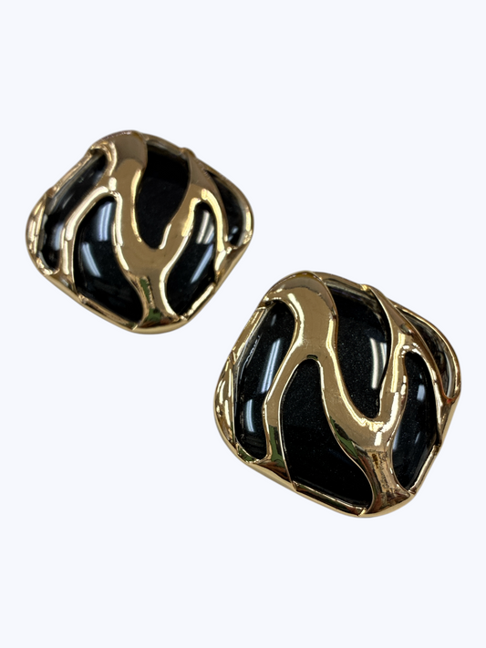 Sculptural Cabochon Stud Earrings | E2648