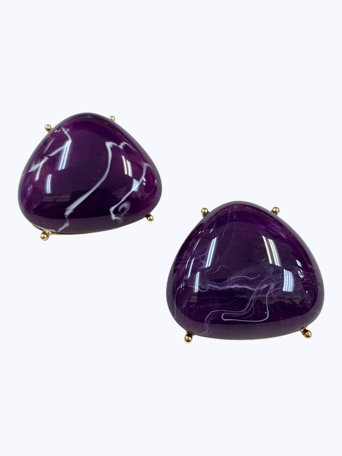 Sculptural Acrylic Stud Earrings | E2644