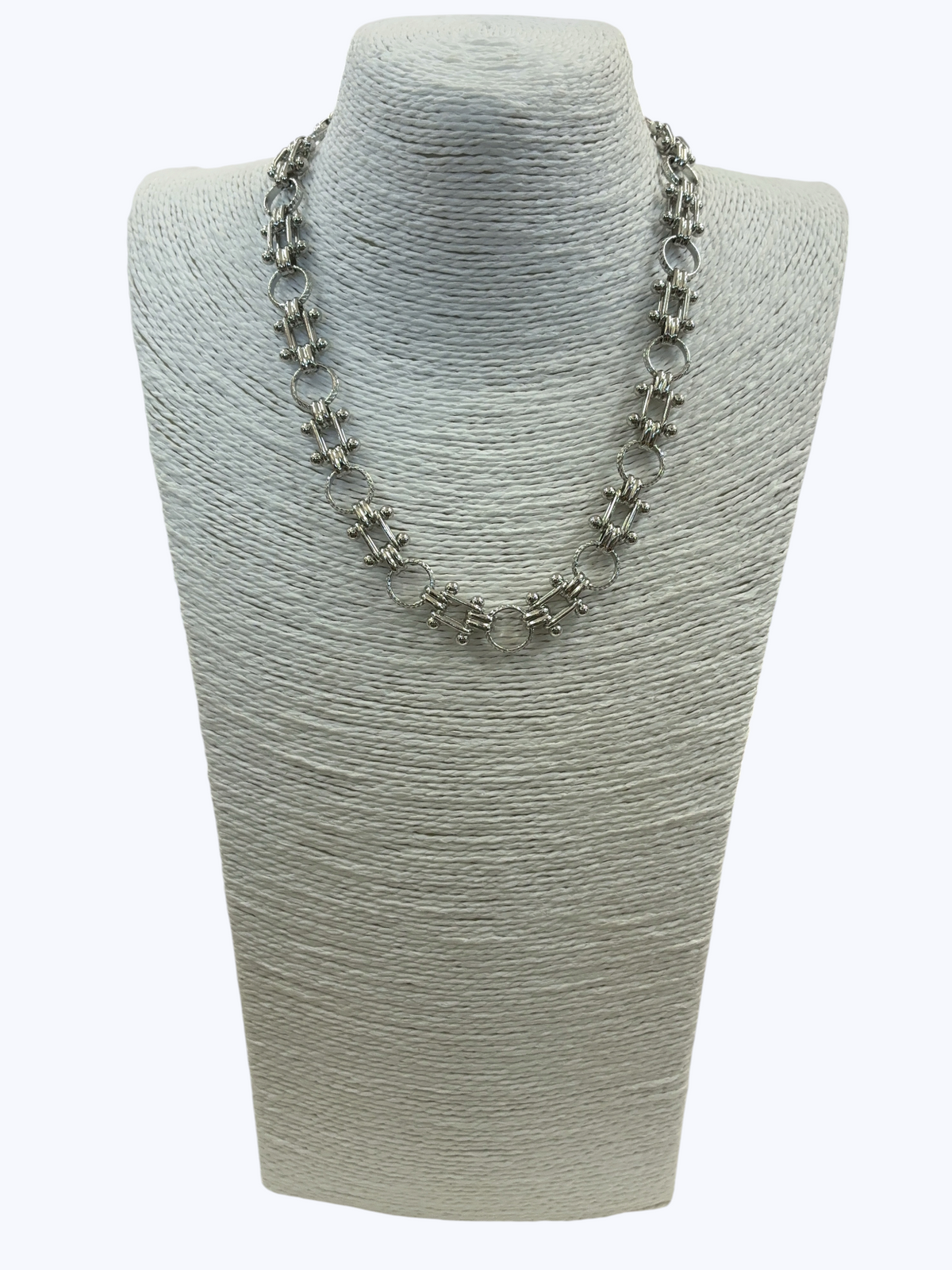 Chunky Interlocking Link Necklace | N5415