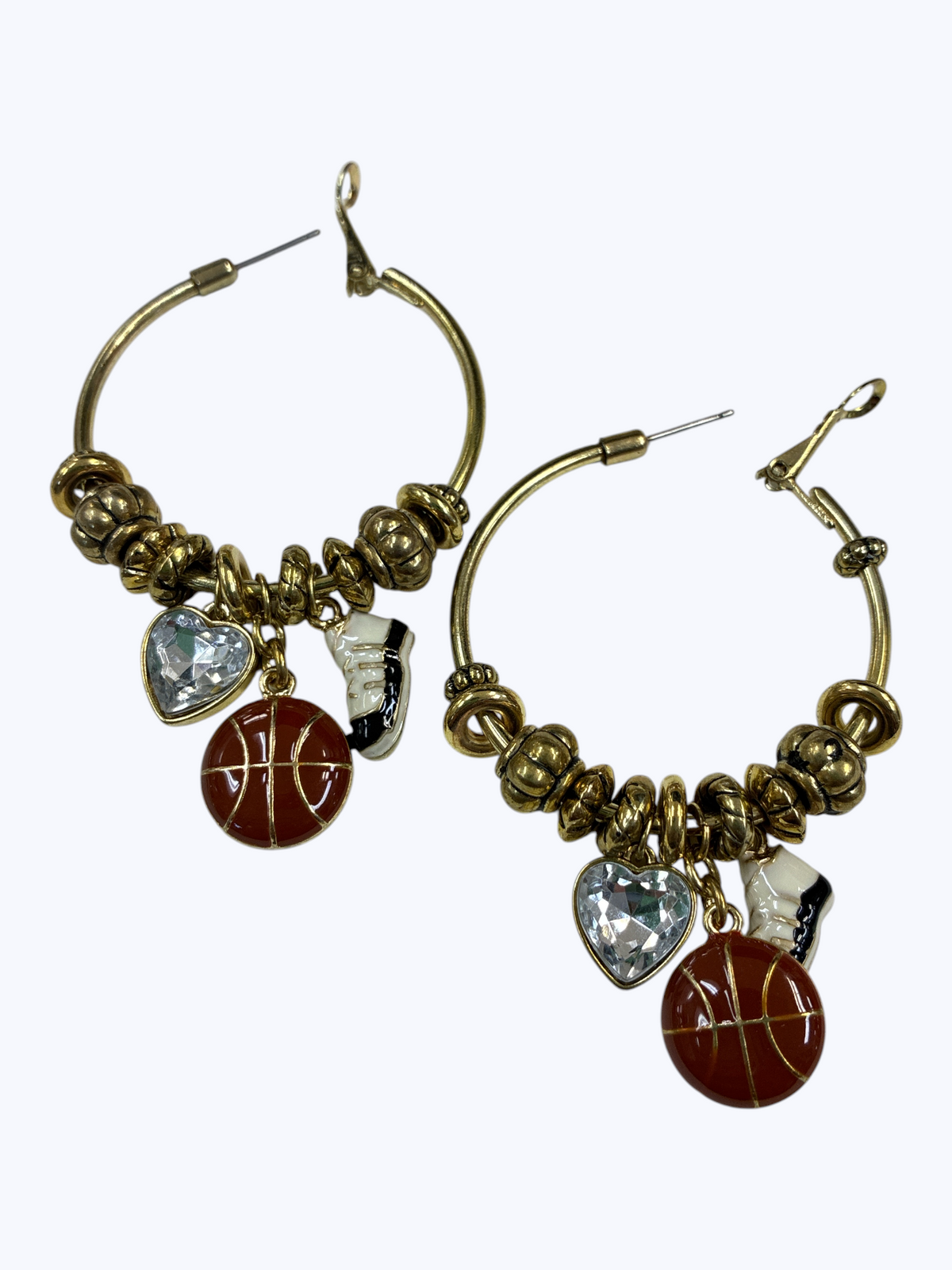 Sports Charm Hoop Earrings | E0332