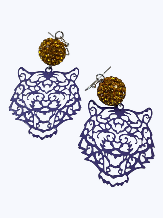 E1077 AE4016 Thin Metal Animal Design Drop Dangle Earrings