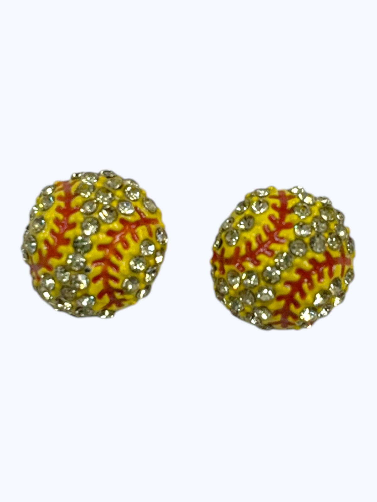 Crystal Baseball Stud Earrings | E1510