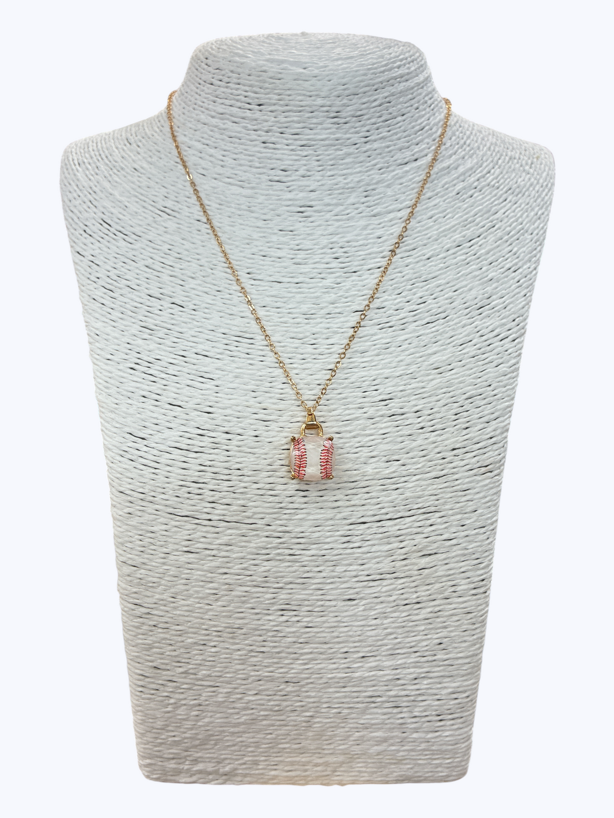 Baseball Pendant Necklace