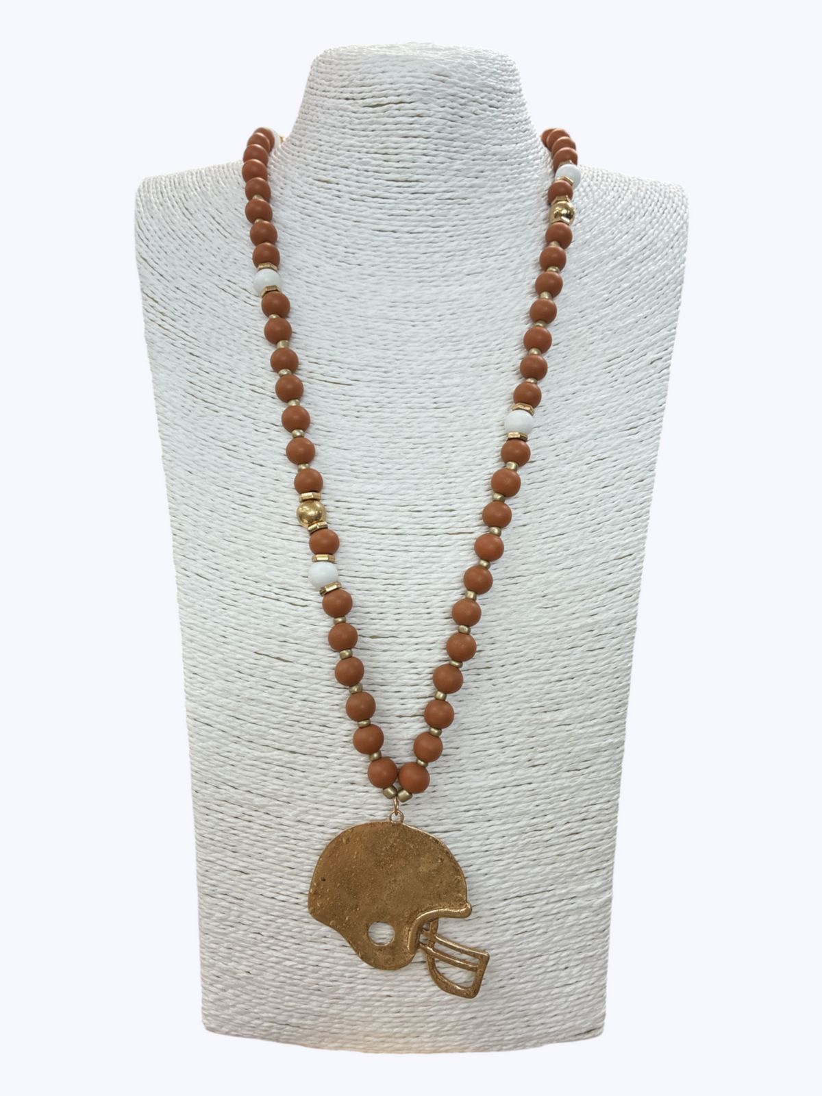 football helmet Natural Necklace