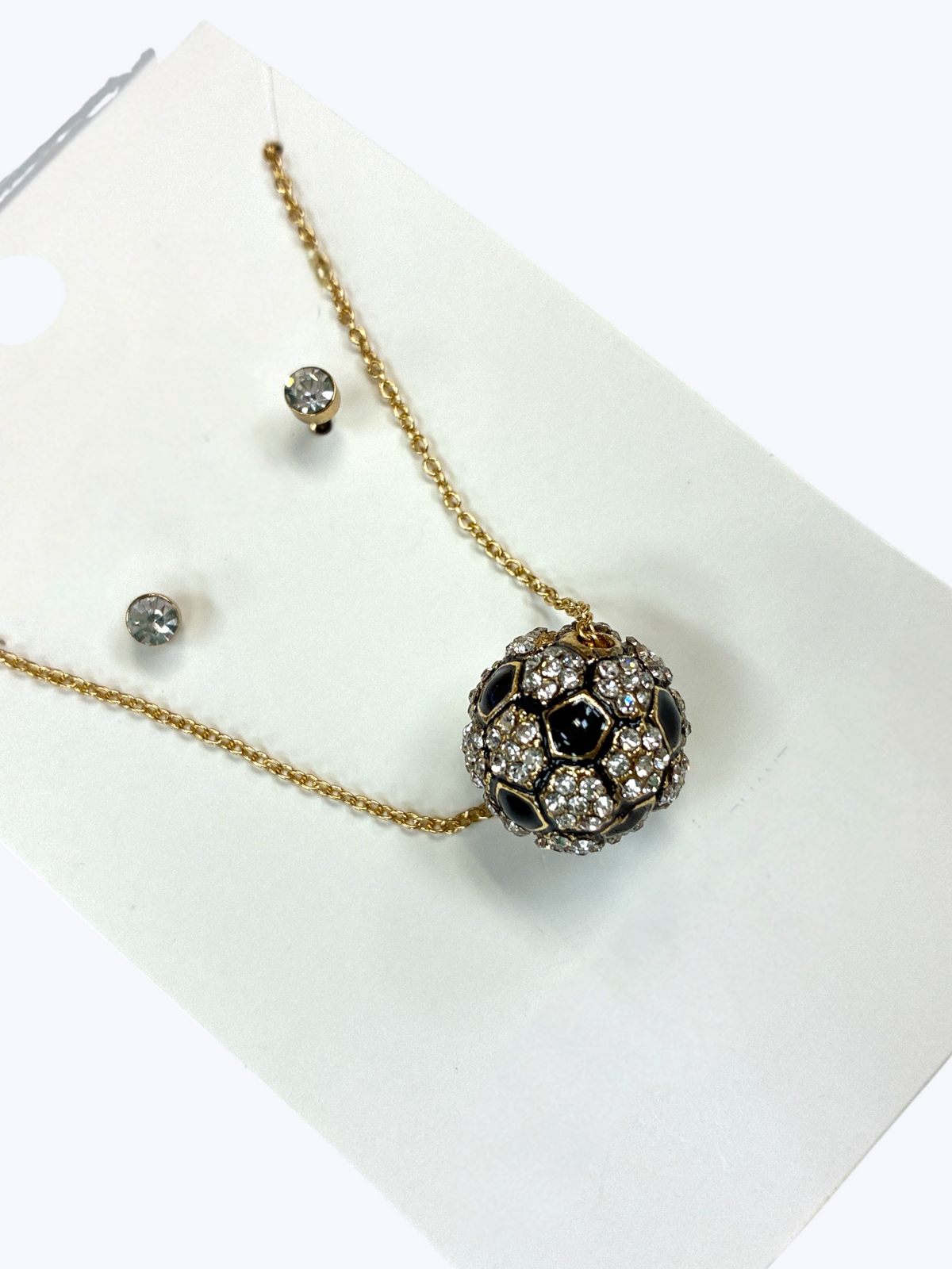 Dainty Sports Ball Design Mini Pendant Necklace -N0046