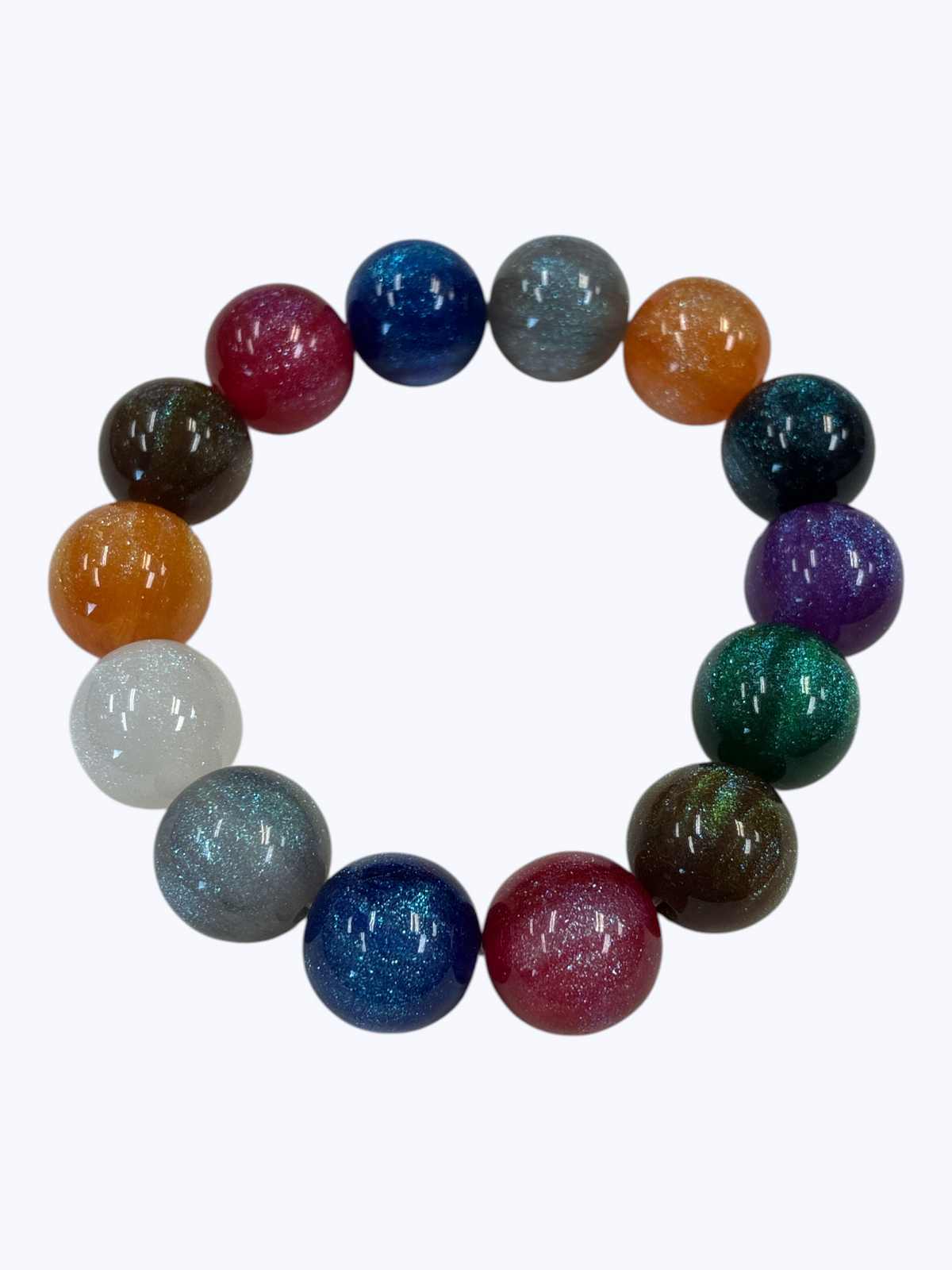 Glossy Acrylic Stretch Bracelet | B0599