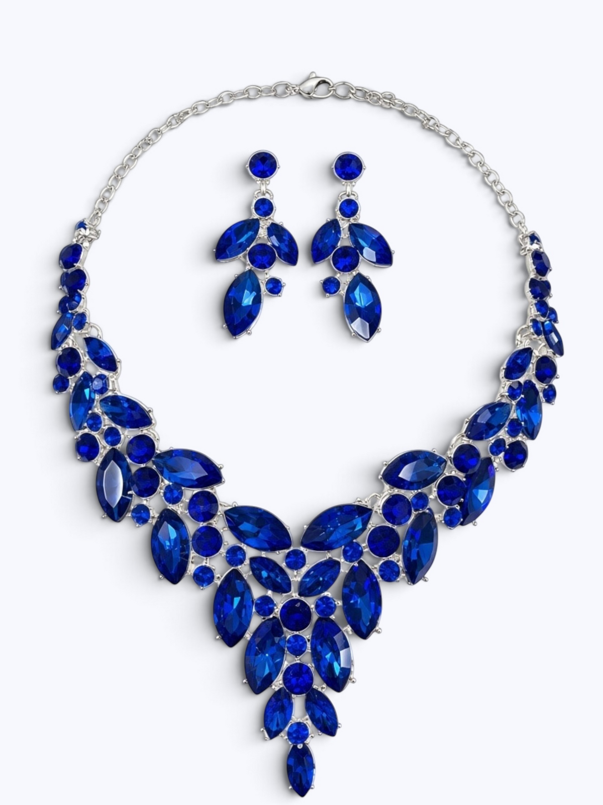 Prism Crystal Statement Necklace & Earrings Set | N5001