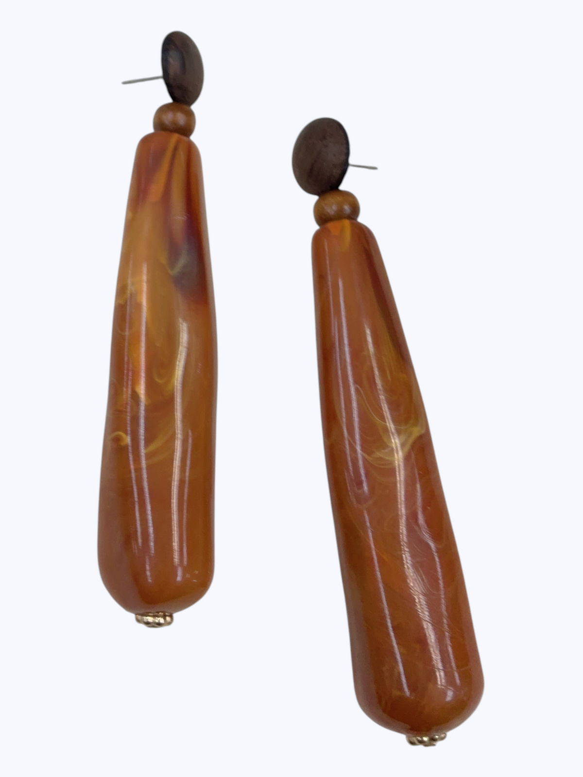 Long Sculptural Dangle Earrings | E2652