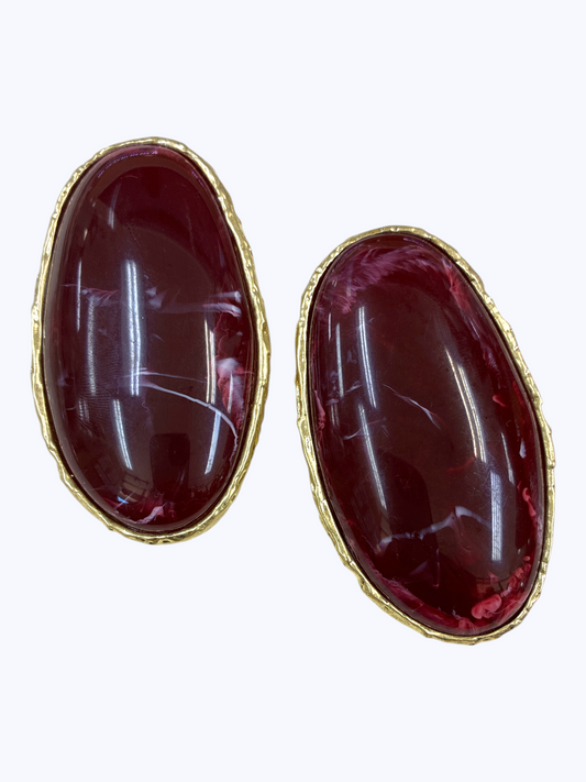 Oval Cabochon Drop Earrings | E2650