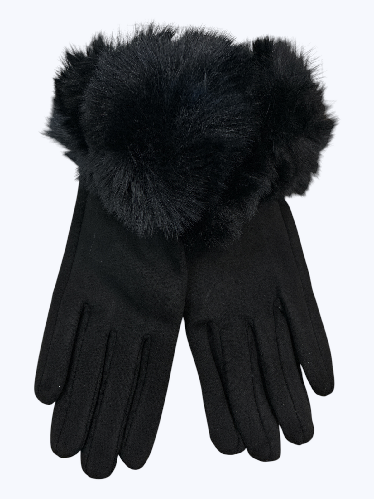 Fur Cuff Knit Gloves - G0011
