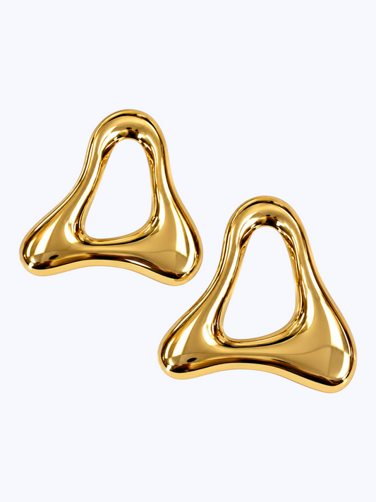 Organic Triangle Drop Earrings | E2651