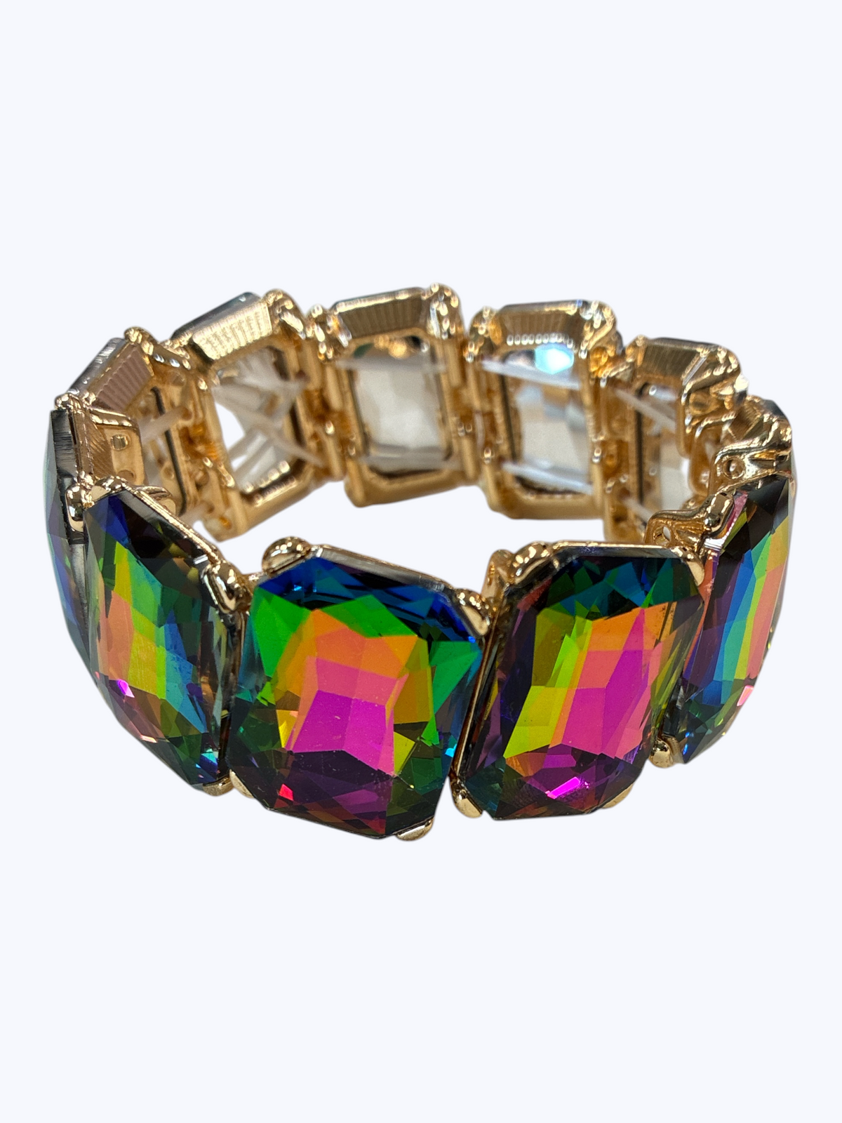 Oversized Crystal Link Bracelet | B0095
