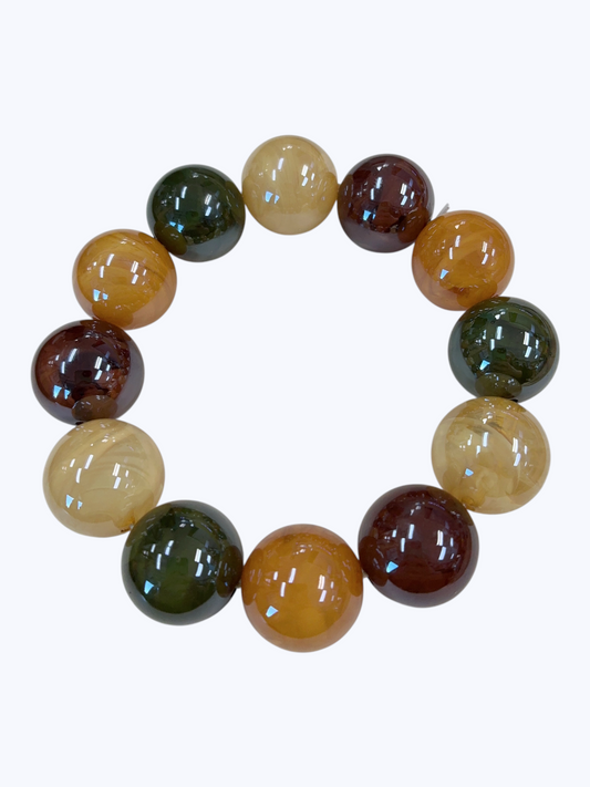 Chunky Glossy Bubble Bead Bracelet | B0578