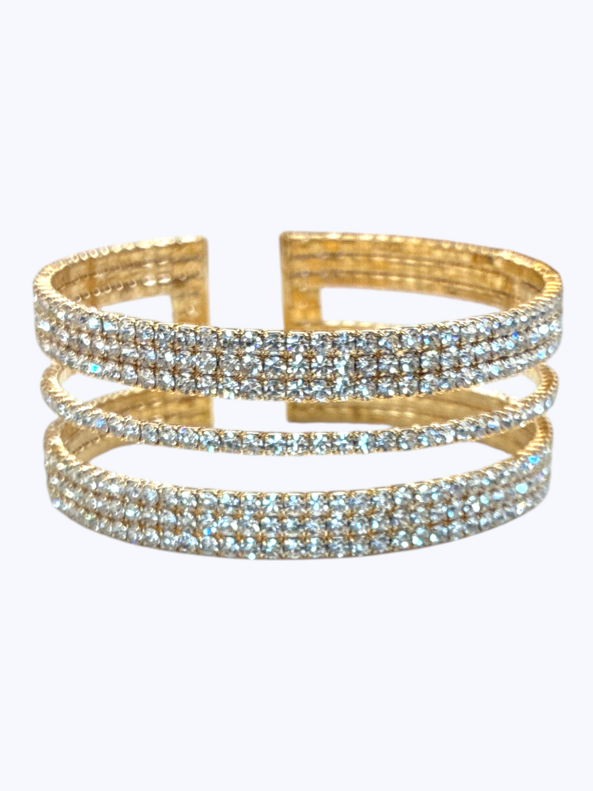 Triple-Band Sparkle Bracelet | B0621