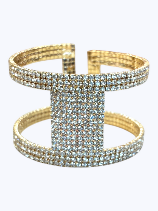 Luxe Rhinestone Cuff Bracelet | B0624