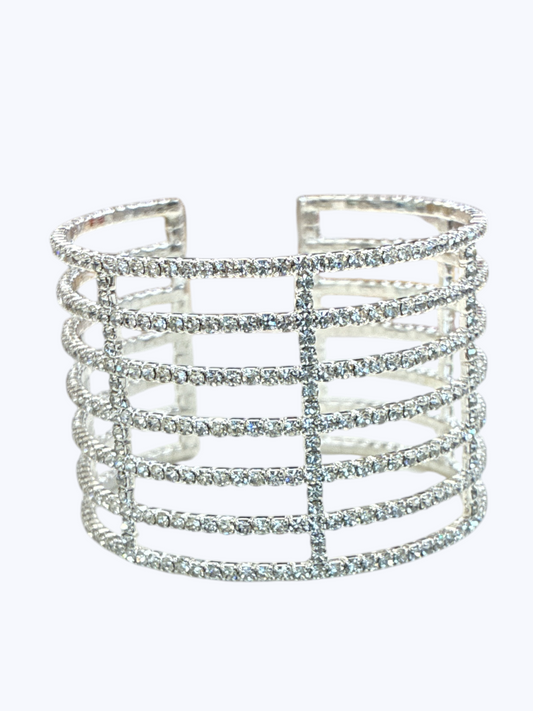 Sparkling Crystal Cuff Bangle | B0607
