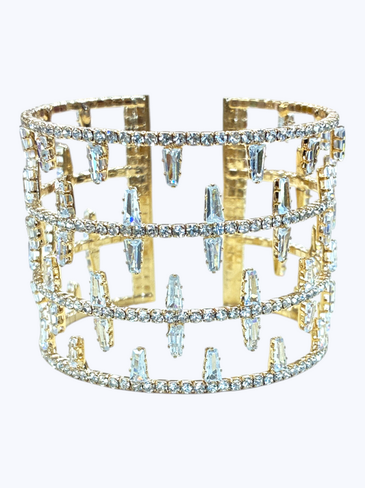 Glamorous Crystal Cuff Bracelet | B0617