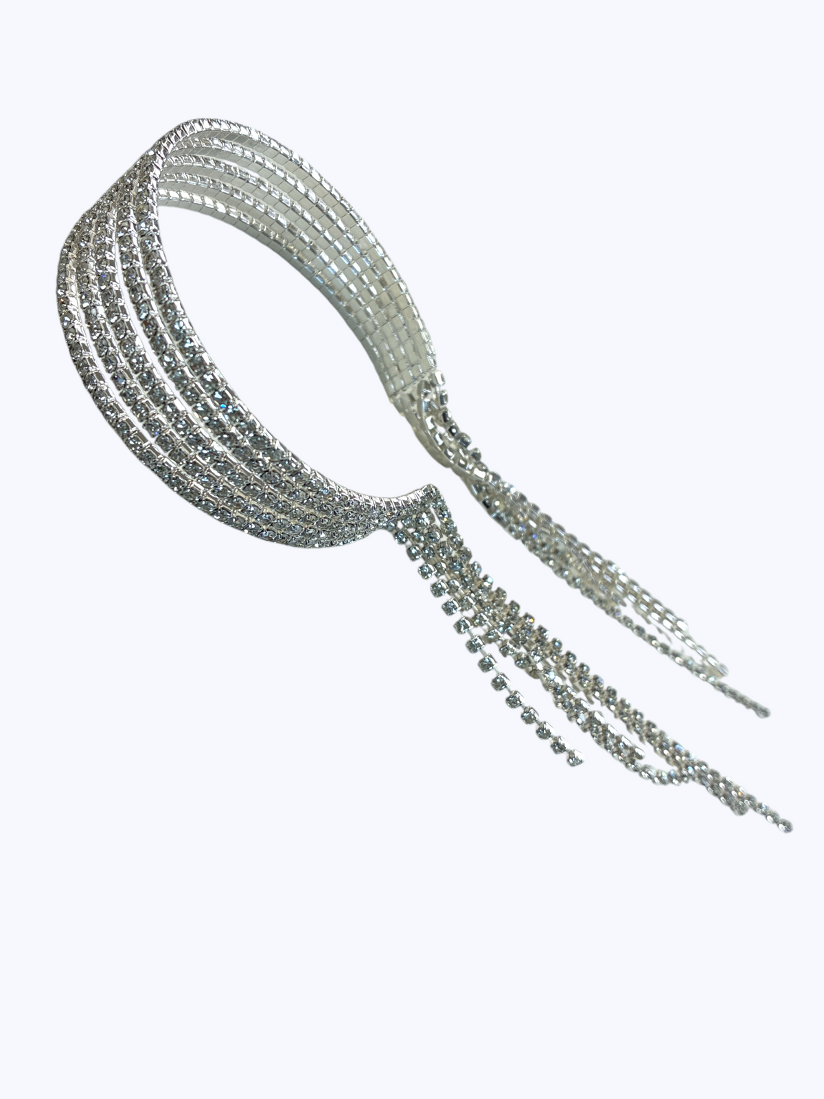 Multi-Row Crystal Cuff Bracelet | B0609