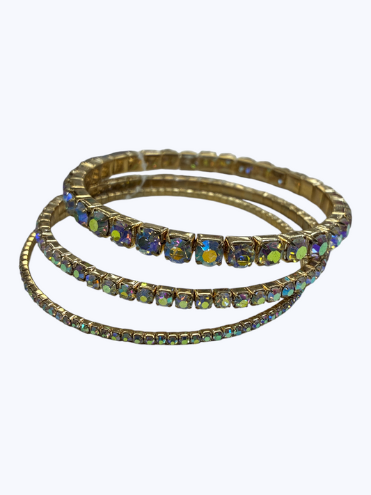 Rhinestone Bangle Bracelet Set | B0600