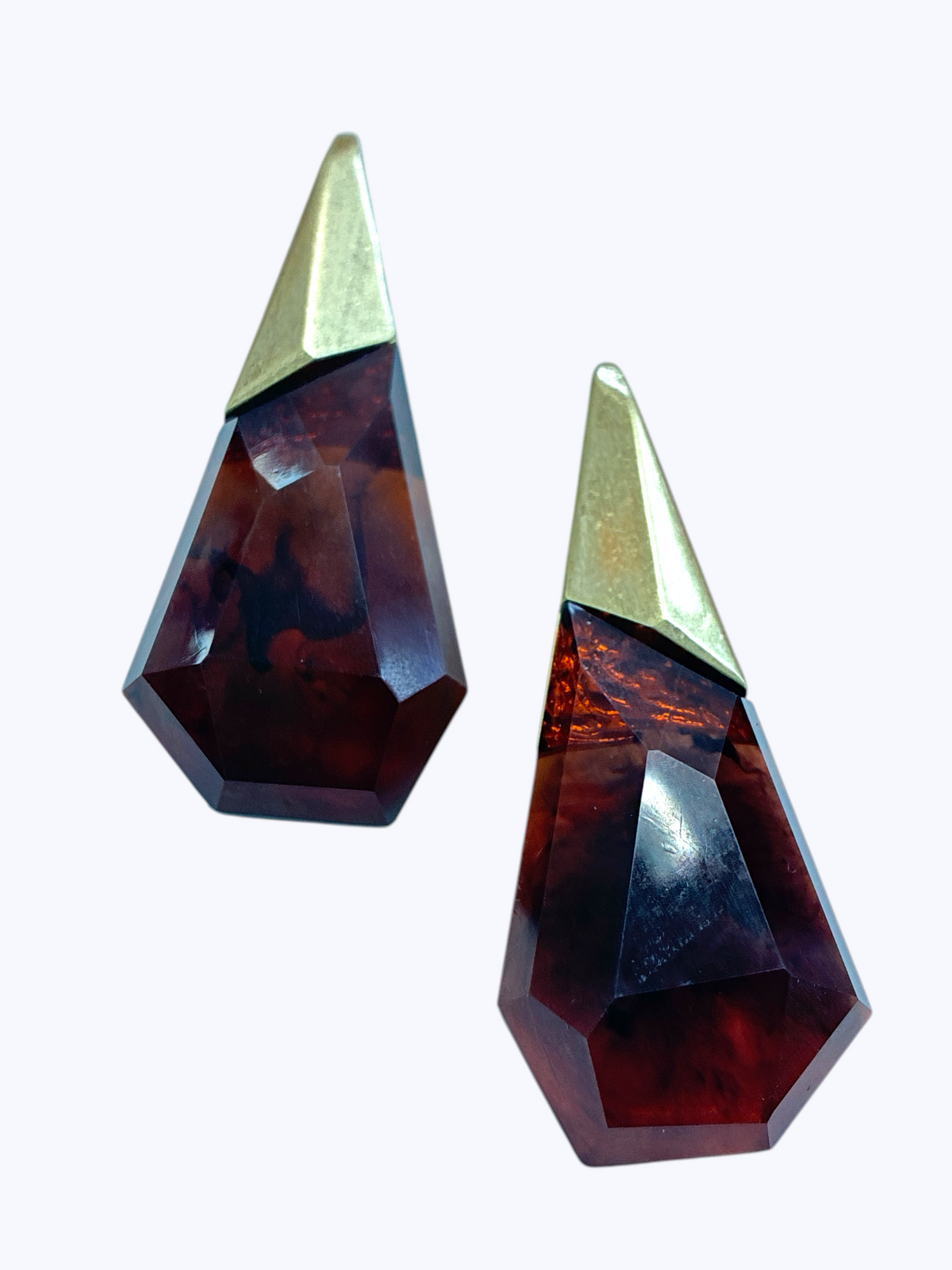 Geometric Faceted Drop Earrings | E2665