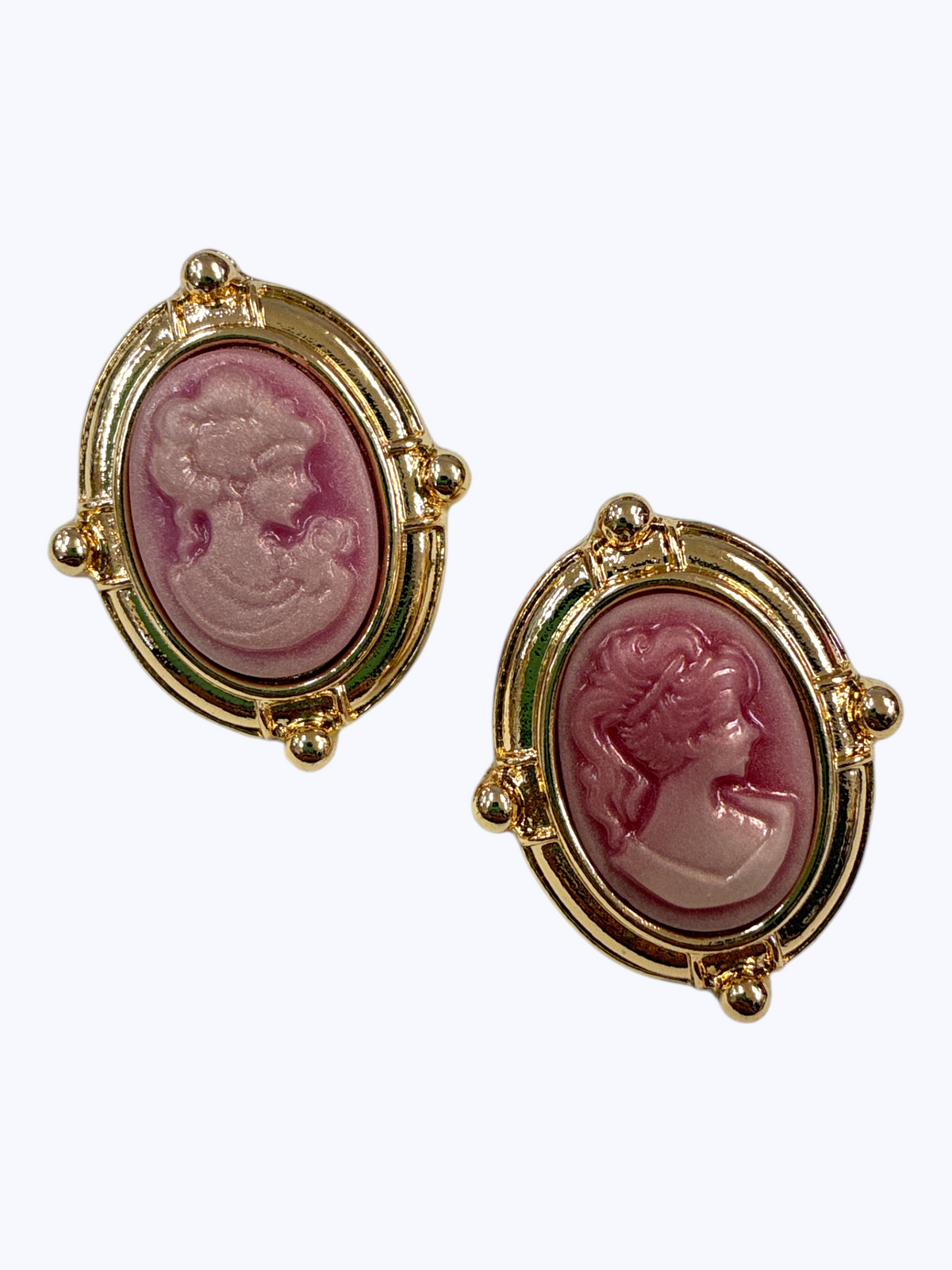 Classic Cameo Oval Stud Earrings | E2678