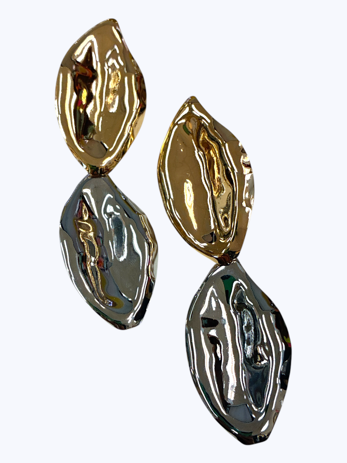Metallic Leaf Drop Earrings | E2674