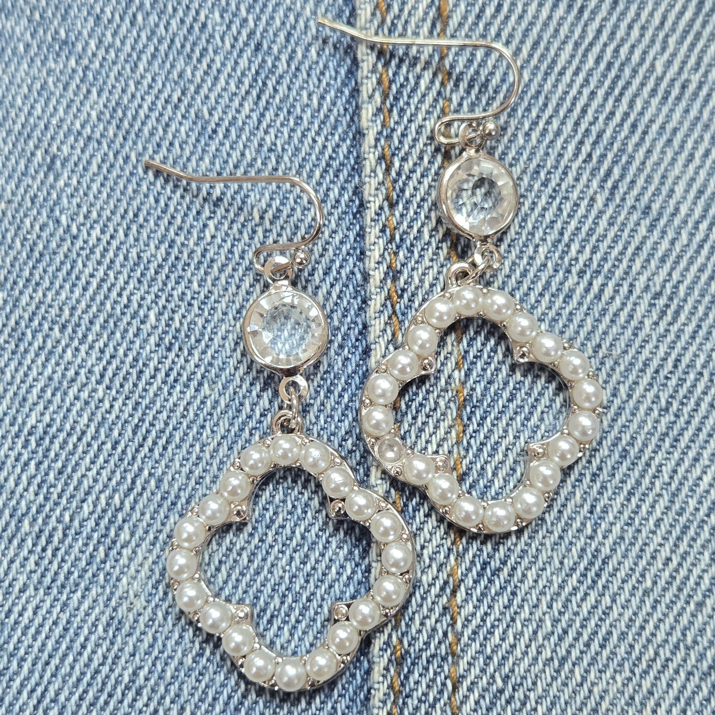 E1230 QE2483 Clover Drop Dangle Earrings
