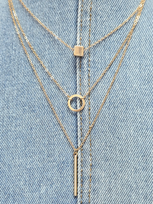 N0500 QN4270 Mini Pendants Dainty Necklace