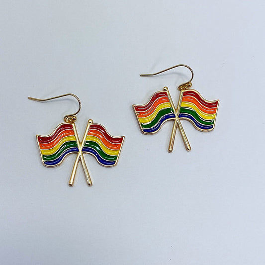 E0118 | Rainbow Flag Earrings | ME10663