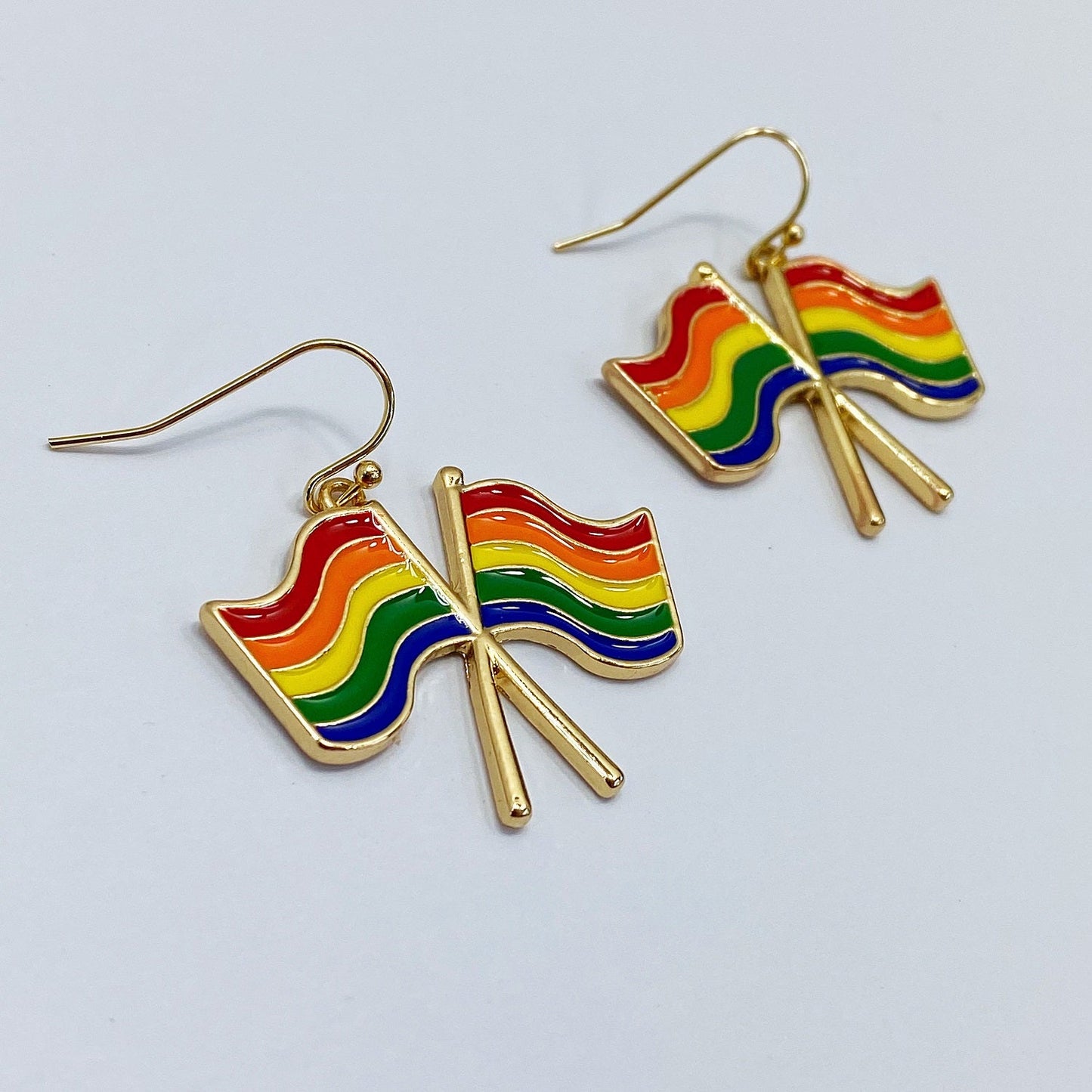 E0118 | Rainbow Flag Earrings | ME10663