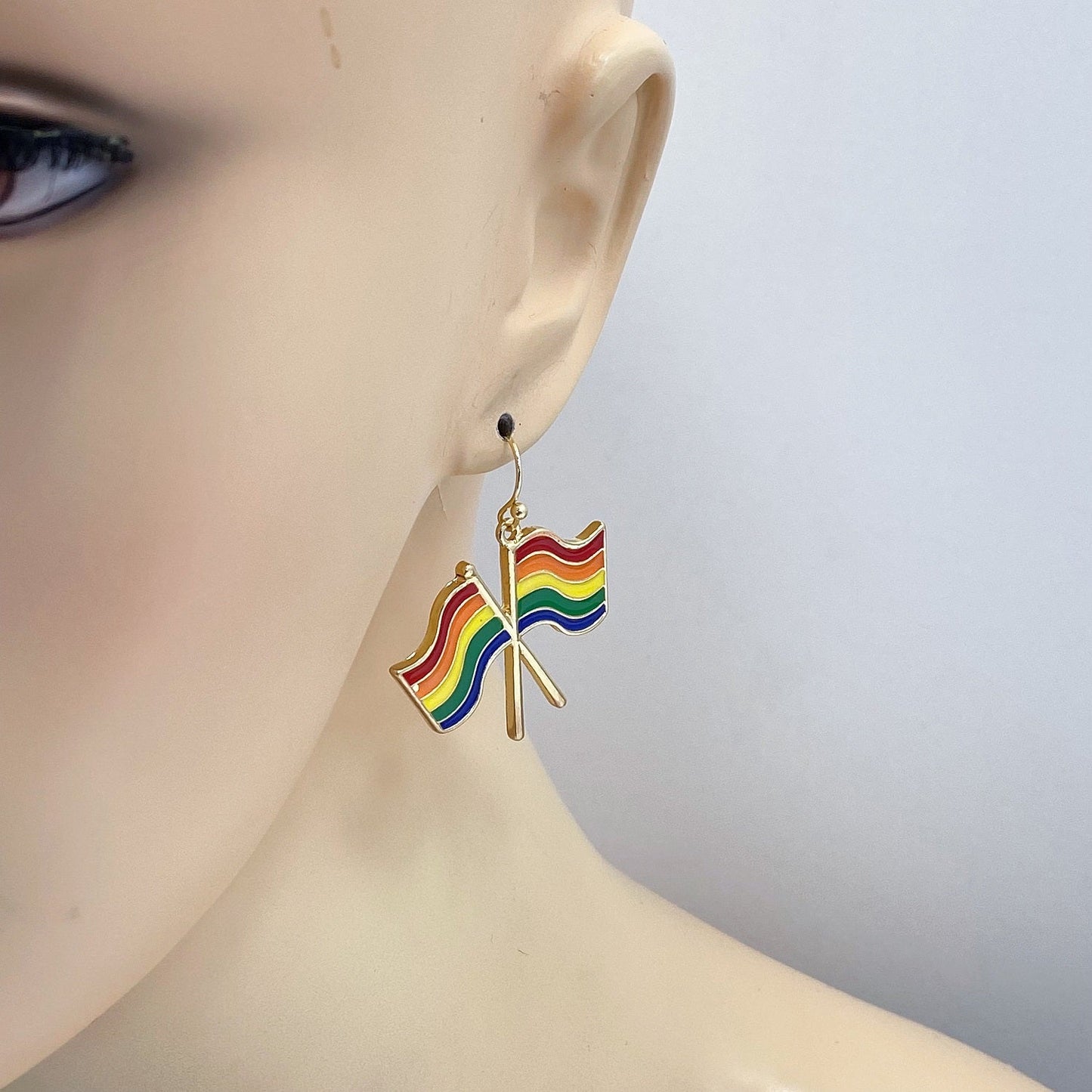 E0118 | Rainbow Flag Earrings | ME10663