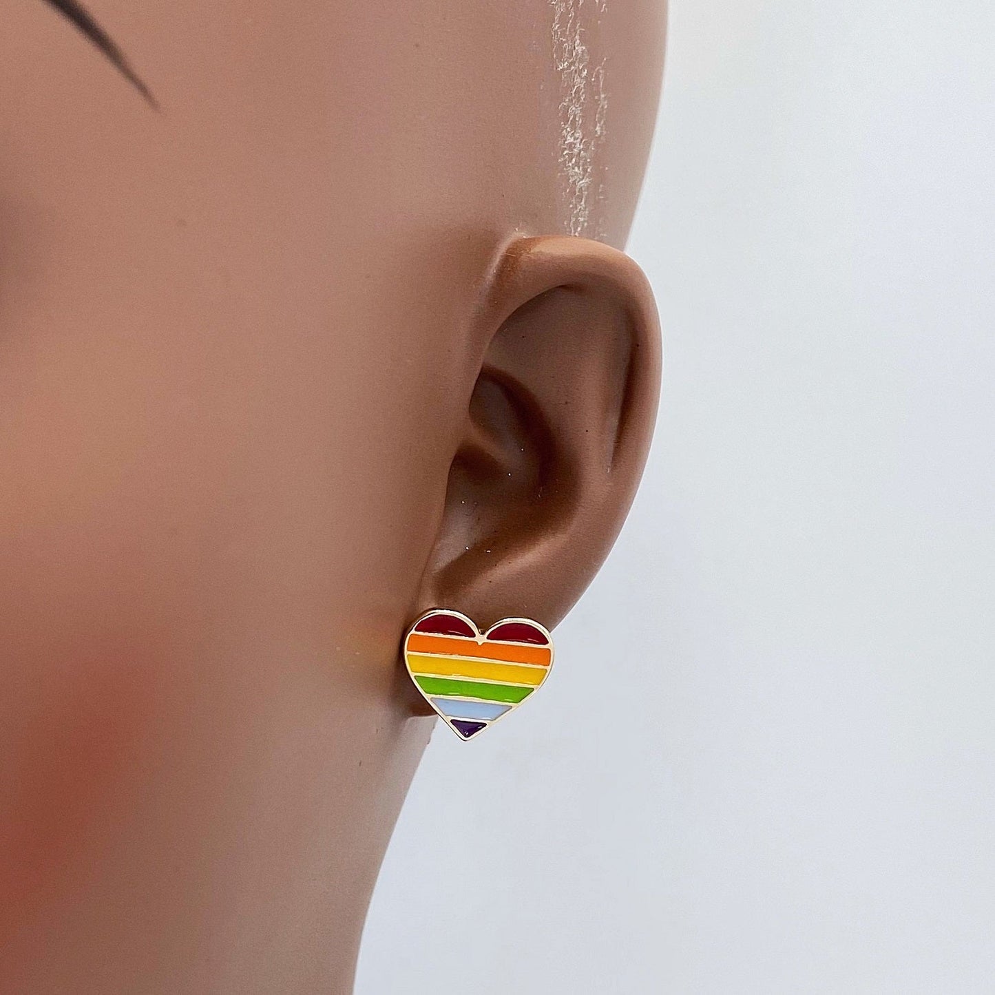 E0121 | Rainbow Icon Stud Earrings | ME4945