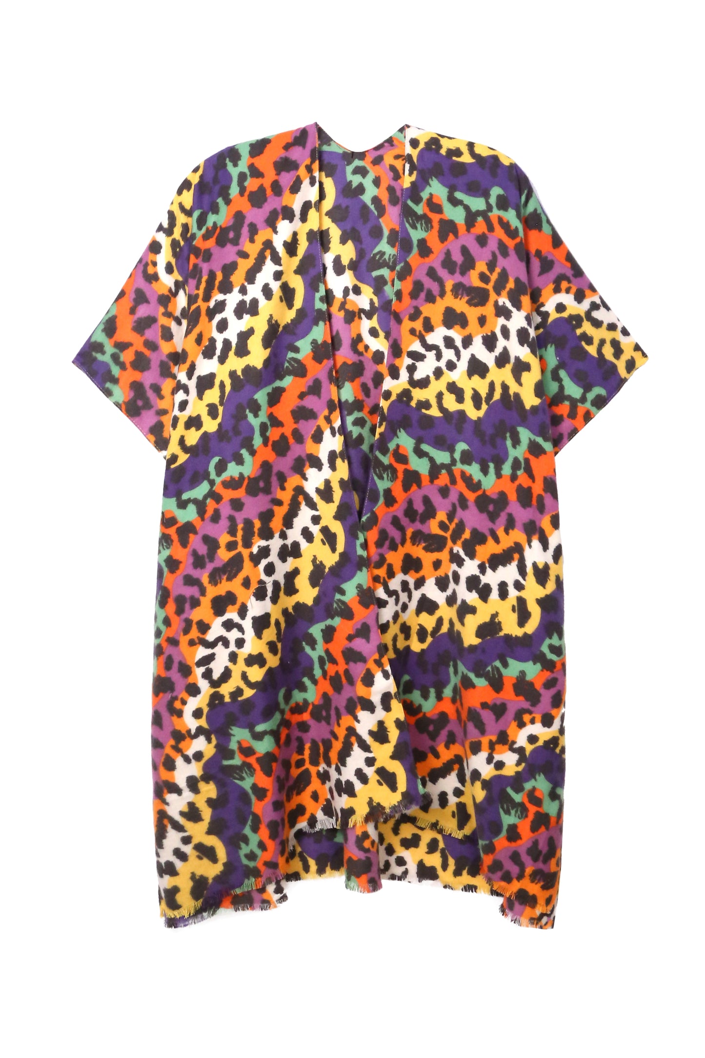 Multicolor Leopard Kimono | PC93