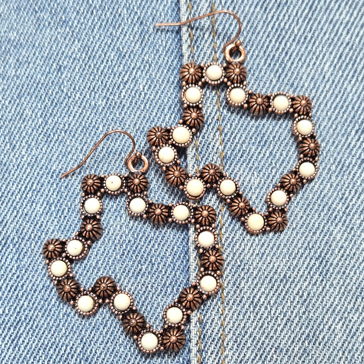 E1262 SJE1208 Texas Drop Dangle Earrings