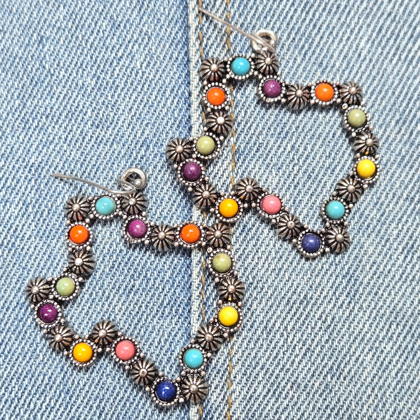E1262 SJE1208 Texas Drop Dangle Earrings