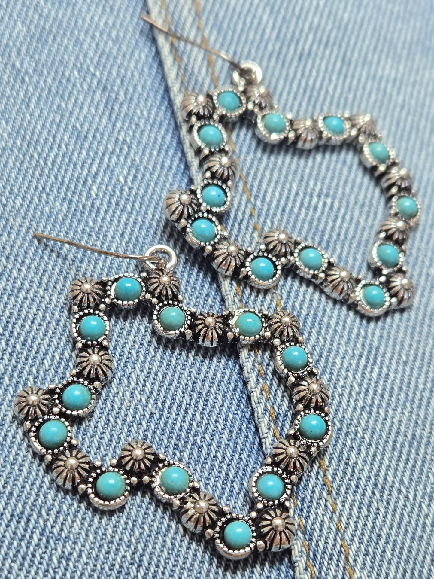 E1262 SJE1208 Texas Drop Dangle Earrings
