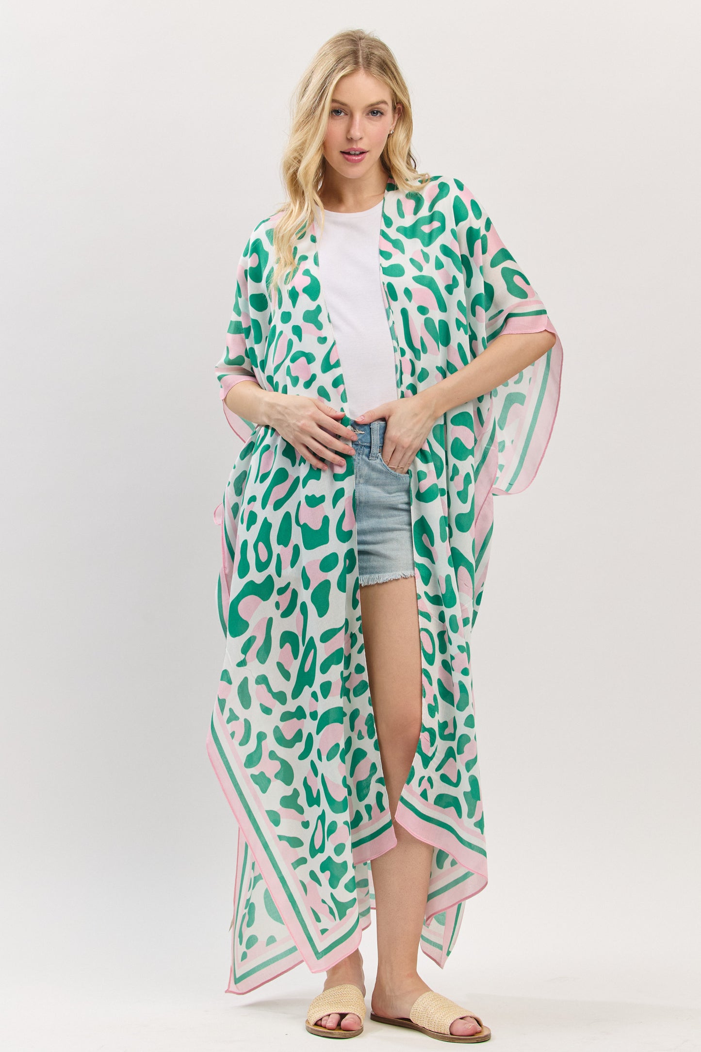 PC76 | Soft Drape Pattern Kimono | SO14032