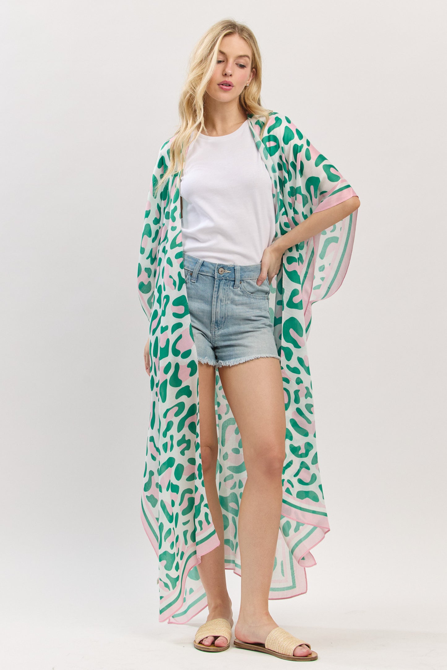 PC76 | Soft Drape Pattern Kimono | SO14032