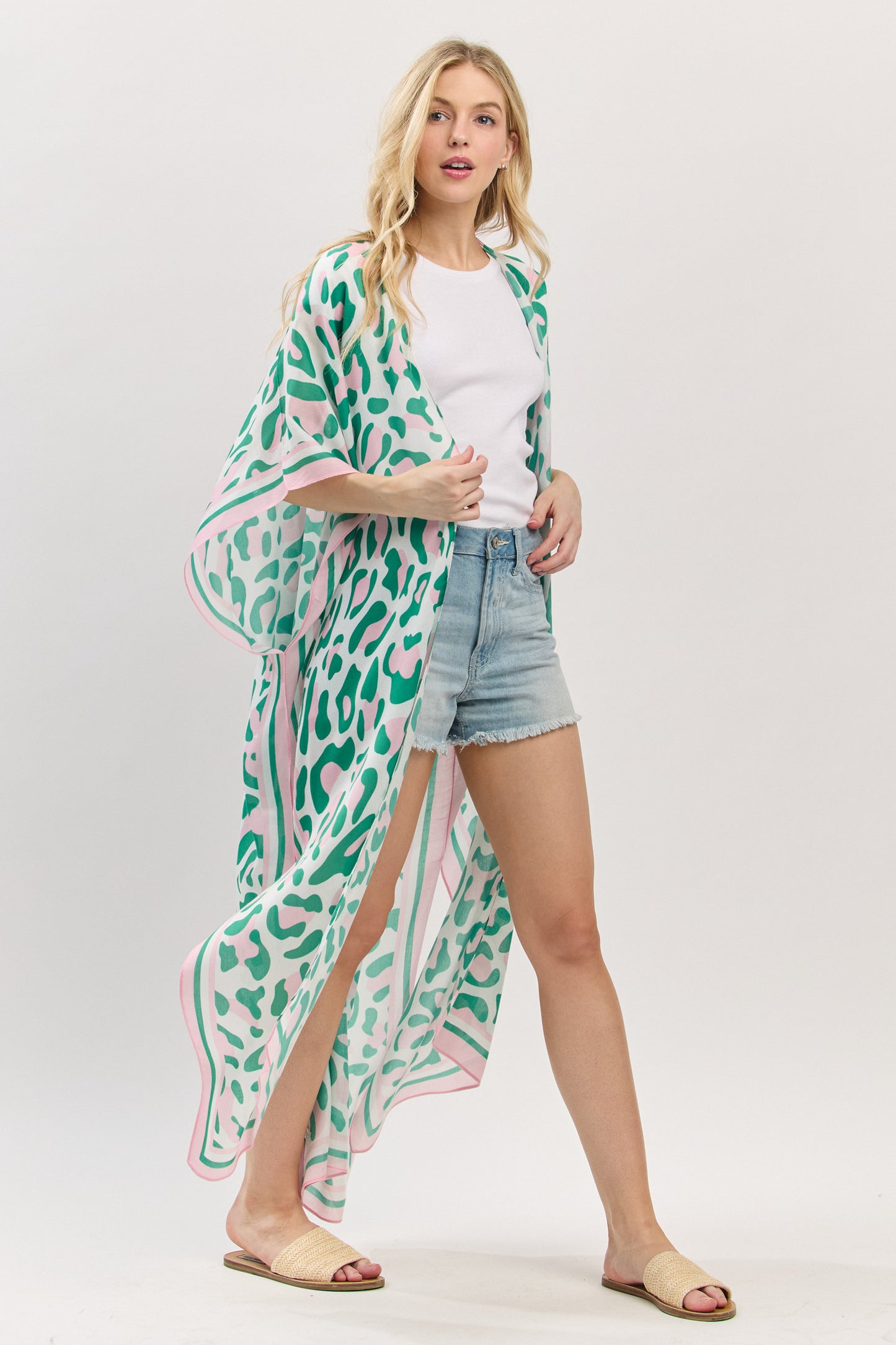 PC76 | Soft Drape Pattern Kimono | SO14032
