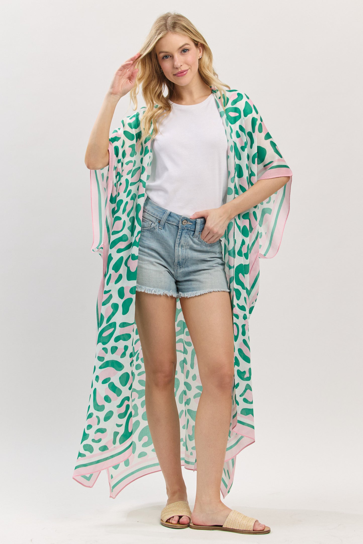PC76 | Soft Drape Pattern Kimono | SO14032