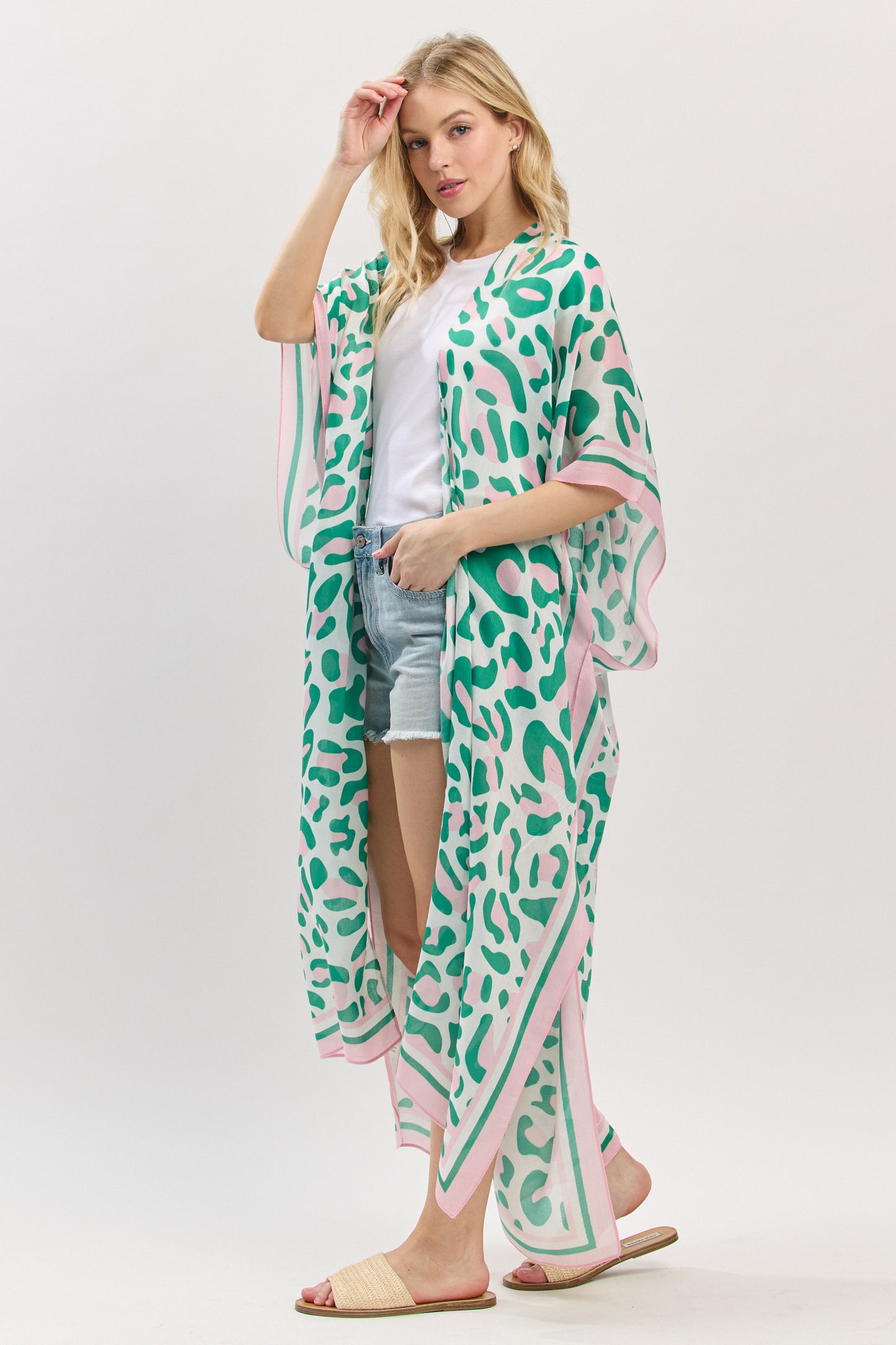 PC76 | Soft Drape Pattern Kimono | SO14032
